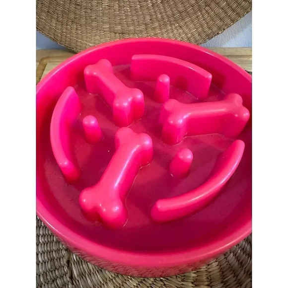 Top Paw Pink maze dog eating bowl - Picture 2 of 6